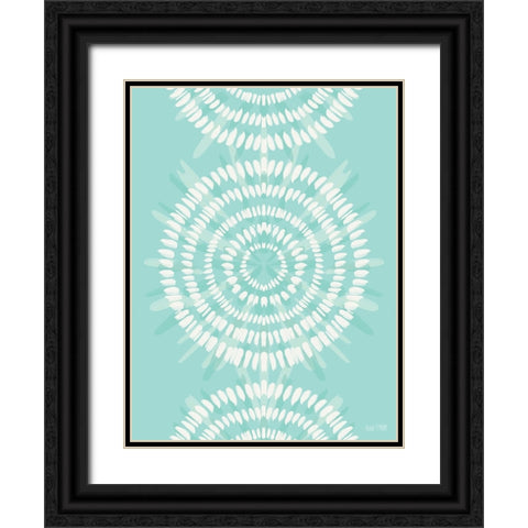 Boho Tie-Dye I Black Ornate Wood Framed Art Print with Double Matting by House Fenway