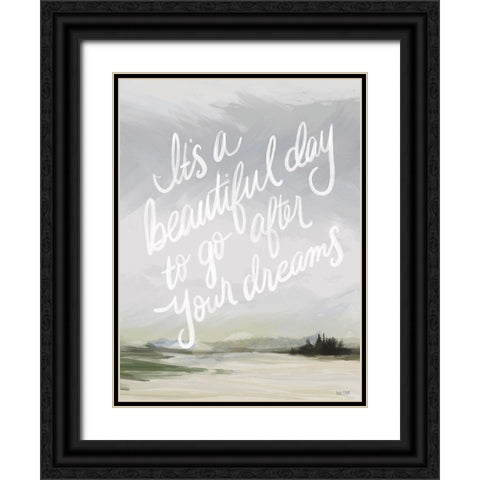 Its a Beautiful Day Black Ornate Wood Framed Art Print with Double Matting by House Fenway