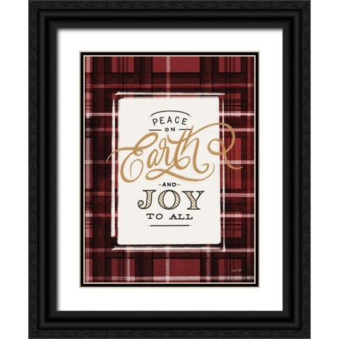 Peace on Earth   Black Ornate Wood Framed Art Print with Double Matting by House Fenway