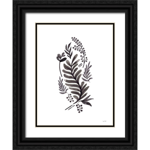 Black Bough II Black Ornate Wood Framed Art Print with Double Matting by House Fenway