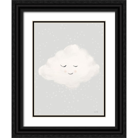 Little Cloud Black Ornate Wood Framed Art Print with Double Matting by House Fenway