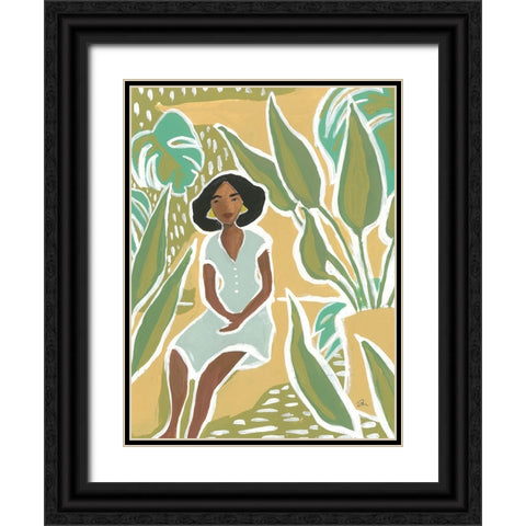 Warm Sunshine Black Ornate Wood Framed Art Print with Double Matting by Mingo, Jessica
