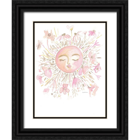 Boho Sun Black Ornate Wood Framed Art Print with Double Matting by Mingo, Jessica