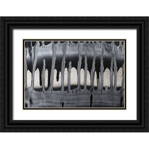Framework I Black Ornate Wood Framed Art Print with Double Matting by Kamdon Kreations