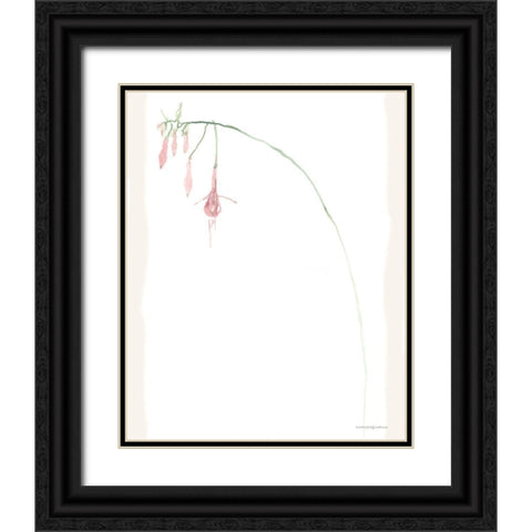 Blush Black Ornate Wood Framed Art Print with Double Matting by Kamdon Kreations