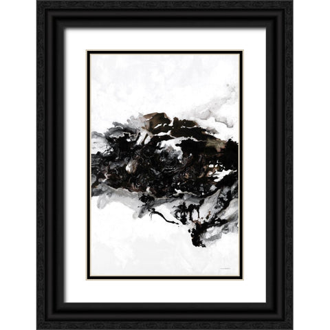 Eruption Black Ornate Wood Framed Art Print with Double Matting by Kamdon Kreations