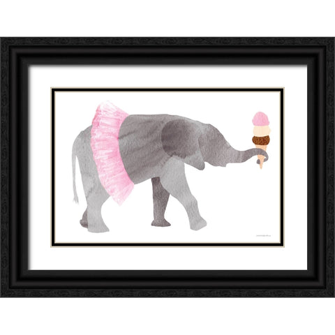 Neapolitan Black Ornate Wood Framed Art Print with Double Matting by Kamdon Kreations