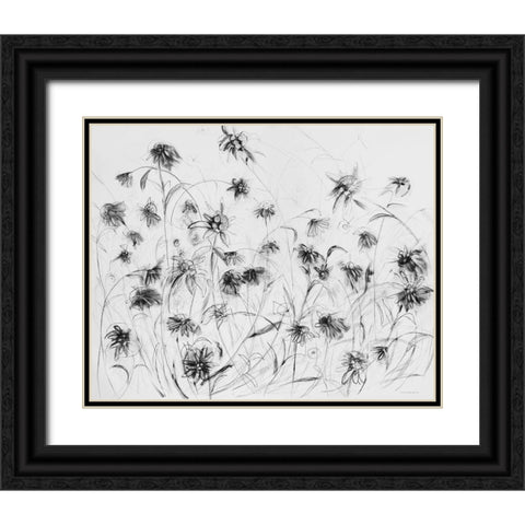 Edelweiss Black Ornate Wood Framed Art Print with Double Matting by Kamdon Kreations