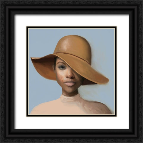 Luminescence Glow Black Ornate Wood Framed Art Print with Double Matting by Kamdon Kreations