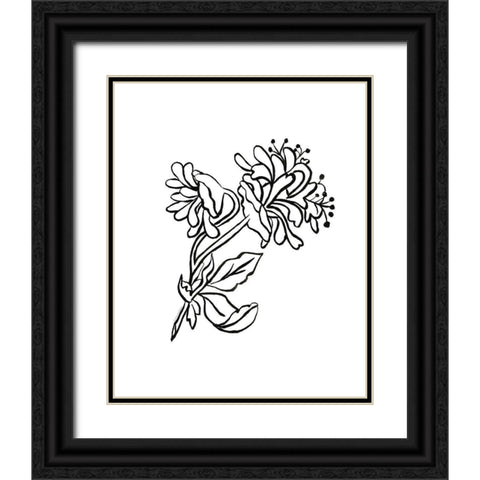 Slight-Sweet and Strong Black Ornate Wood Framed Art Print with Double Matting by Kamdon Kreations