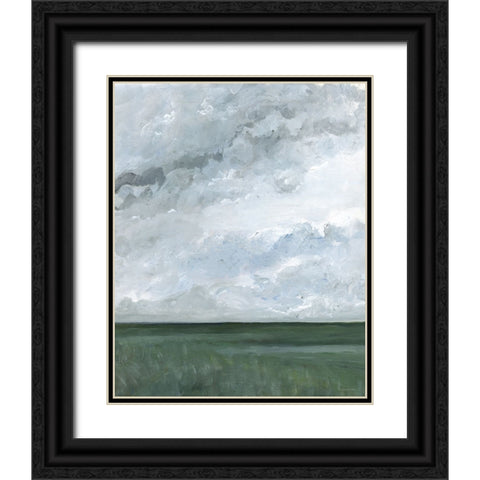 Monday Moods Black Ornate Wood Framed Art Print with Double Matting by Kamdon Kreations