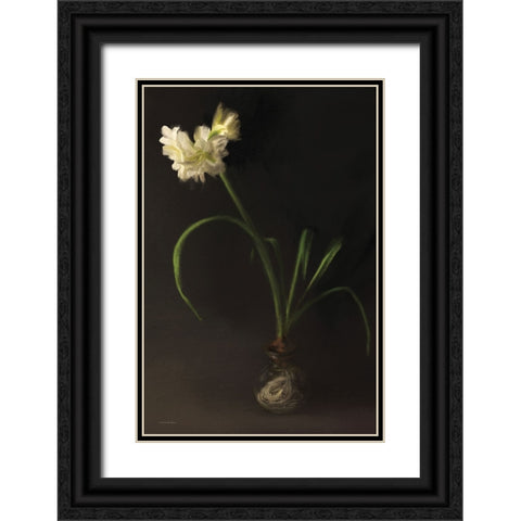 Vintage Piece in the Window Black Ornate Wood Framed Art Print with Double Matting by Kamdon Kreations