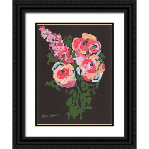 Flowers for Charlotte Black Ornate Wood Framed Art Print with Double Matting by Roberts, Kait