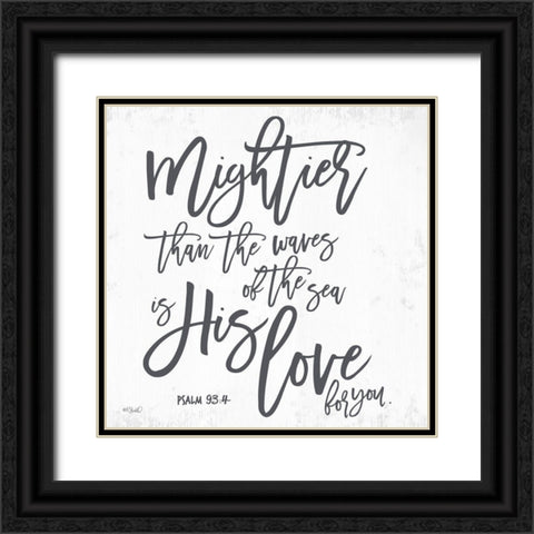 Mightier than the Waves   Black Ornate Wood Framed Art Print with Double Matting by Sherrill, Kate