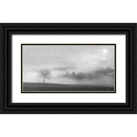 Above the Fog Black Ornate Wood Framed Art Print with Double Matting by Deiter, Lori