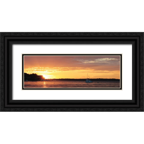 Drifting Black Ornate Wood Framed Art Print with Double Matting by Deiter, Lori