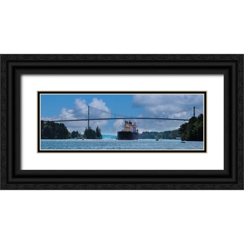 Rolling on the River Black Ornate Wood Framed Art Print with Double Matting by Deiter, Lori