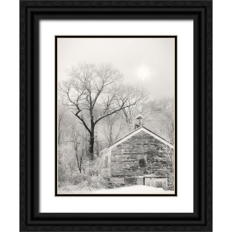 Deserted Schoolhouse Black Ornate Wood Framed Art Print with Double Matting by Deiter, Lori