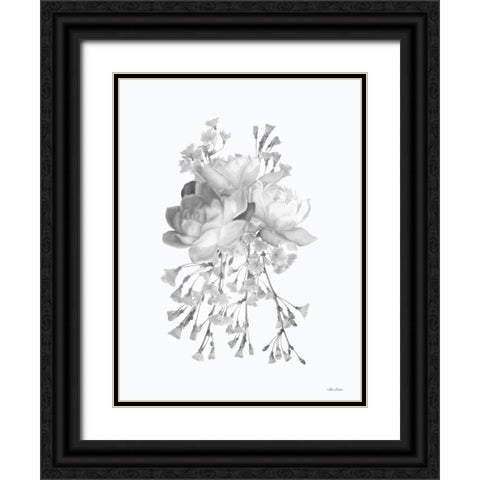 Blossoms and Roses I Black Ornate Wood Framed Art Print with Double Matting by Deiter, Lori