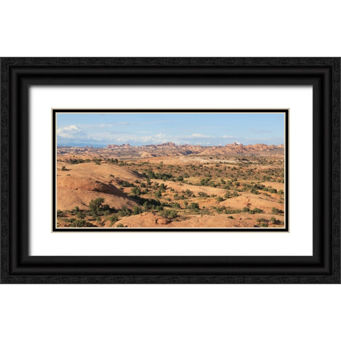 Moab Sand Flats II Black Ornate Wood Framed Art Print with Double Matting by Deiter, Lori