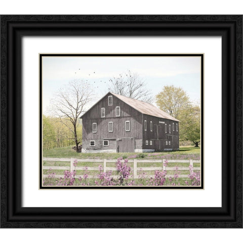 A New Season Black Ornate Wood Framed Art Print with Double Matting by Deiter, Lori
