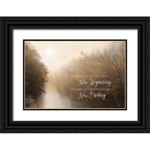 A New Ending Black Ornate Wood Framed Art Print with Double Matting by Deiter, Lori