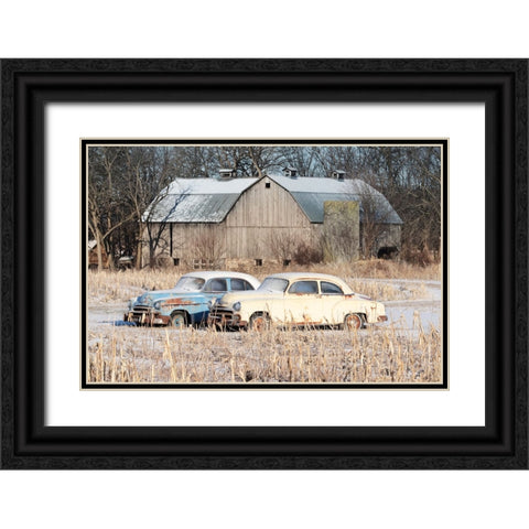 Rust in Peace I Black Ornate Wood Framed Art Print with Double Matting by Deiter, Lori