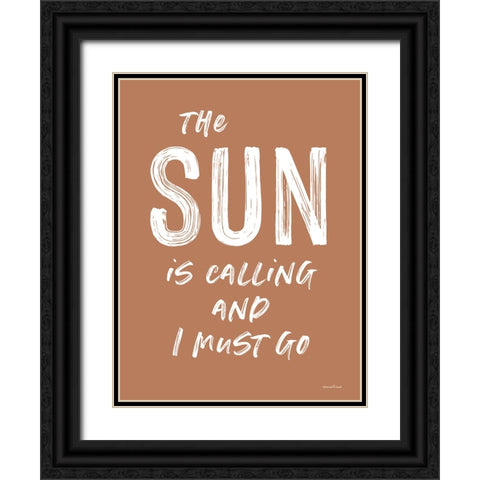 The Sun is Calling Black Ornate Wood Framed Art Print with Double Matting by Lettered and Lined