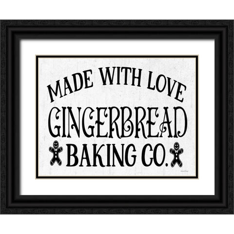 Gingerbread Baking Co. Black Ornate Wood Framed Art Print with Double Matting by Lettered and Lined