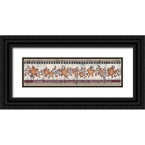 Family Forever Black Ornate Wood Framed Art Print with Double Matting by Spivey, Linda