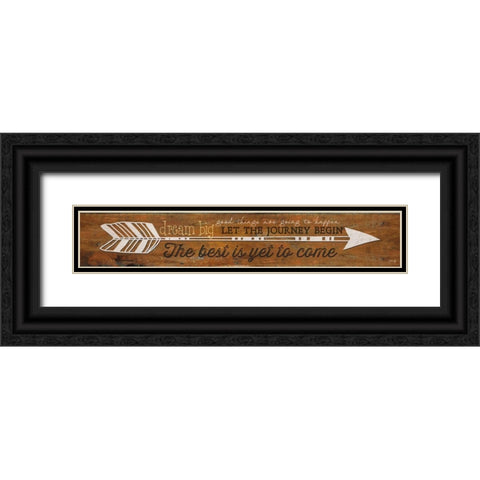 The Best is Yet to Come Black Ornate Wood Framed Art Print with Double Matting by Rae, Marla