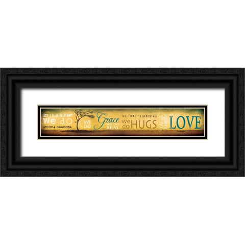 We Do Black Ornate Wood Framed Art Print with Double Matting by Rae, Marla