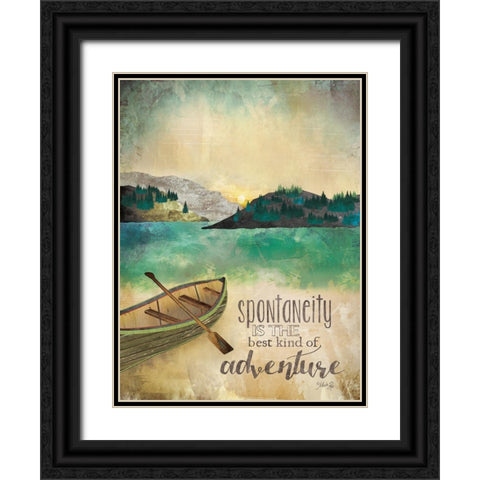 Adventure Black Ornate Wood Framed Art Print with Double Matting by Rae, Marla