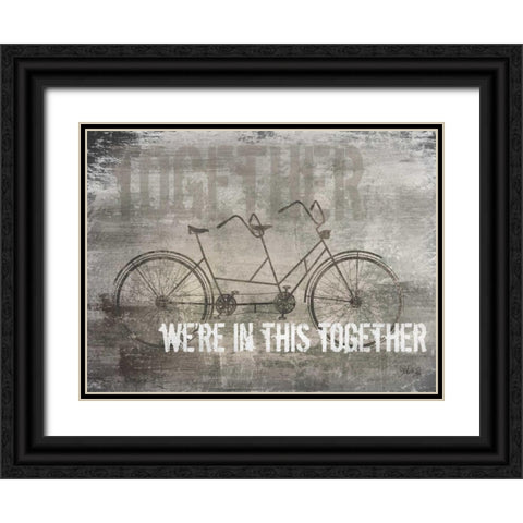 Were in This Together Black Ornate Wood Framed Art Print with Double Matting by Rae, Marla