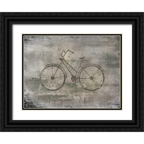 Bicycle Black Ornate Wood Framed Art Print with Double Matting by Rae, Marla