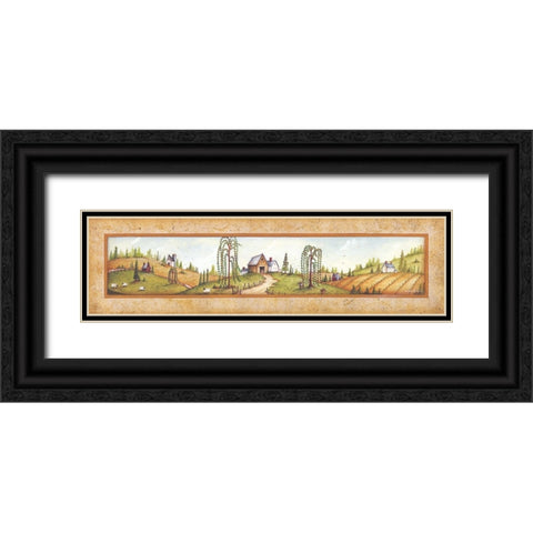 Summer Time Black Ornate Wood Framed Art Print with Double Matting by June, Mary Ann