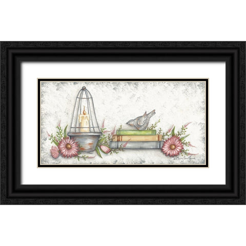 Pretty as a Picture Black Ornate Wood Framed Art Print with Double Matting by June, Mary Ann