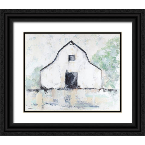 Rustic Barn Black Ornate Wood Framed Art Print with Double Matting by Kissell, Mackenzie