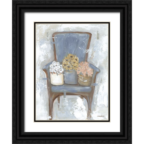 Summer Flower Harvest Black Ornate Wood Framed Art Print with Double Matting by Kissell, Mackenzie