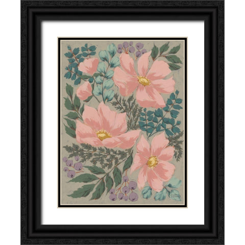 Cosmos Dreams Black Ornate Wood Framed Art Print with Double Matting by Norman, Michele