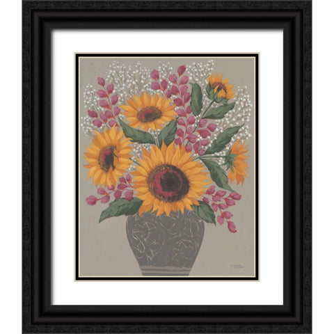 Sunny Autumn Day Black Ornate Wood Framed Art Print with Double Matting by Norman, Michele