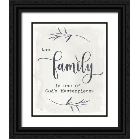 The Family Black Ornate Wood Framed Art Print with Double Matting by Mollie B.