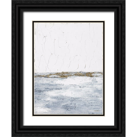 Golden Hopes Black Ornate Wood Framed Art Print with Double Matting by Ebert, Roey