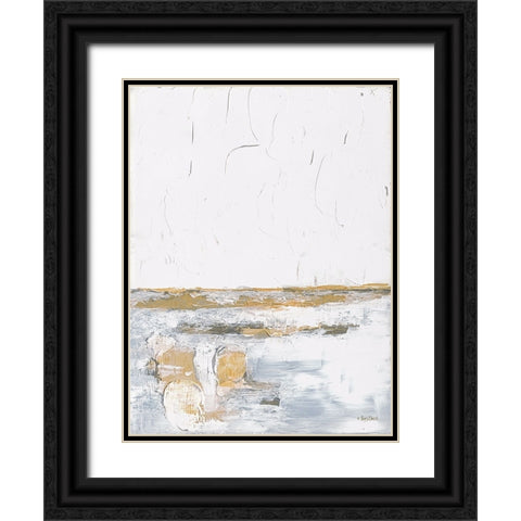 Golden Wishes Black Ornate Wood Framed Art Print with Double Matting by Ebert, Roey