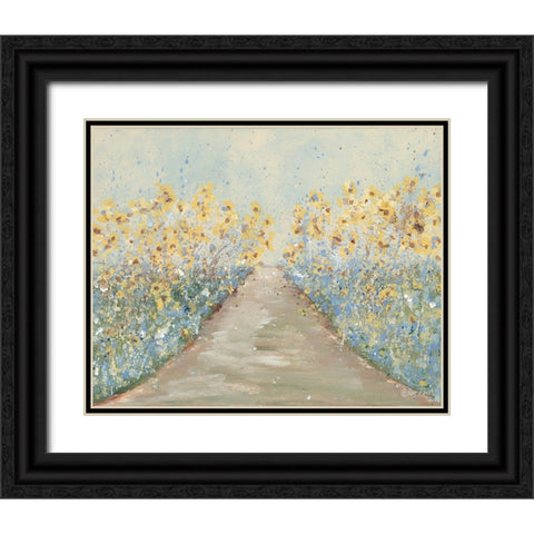 Path to Buttercup Cottage Black Ornate Wood Framed Art Print with Double Matting by Ebert, Roey