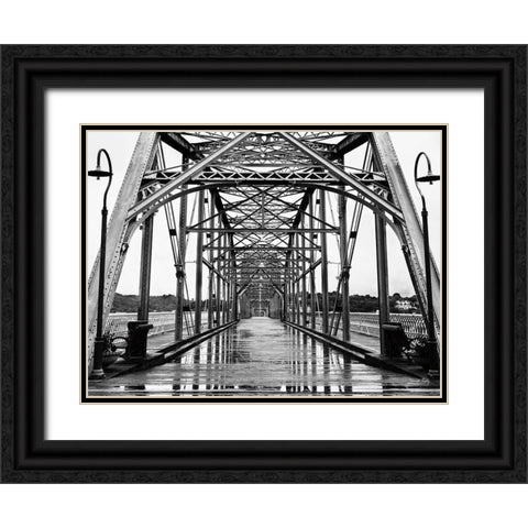 Bridge No. 9 Black Ornate Wood Framed Art Print with Double Matting by Rigsby, Jennifer