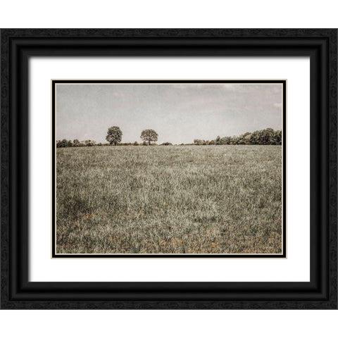 Together in the Fields II Black Ornate Wood Framed Art Print with Double Matting by Rigsby, Jennifer
