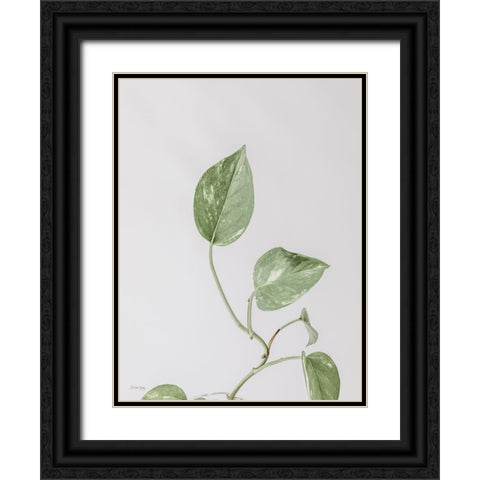 Boho Pothos Black Ornate Wood Framed Art Print with Double Matting by Rigsby, Jennifer