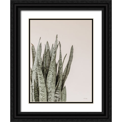 Boho Snake Plant Black Ornate Wood Framed Art Print with Double Matting by Rigsby, Jennifer