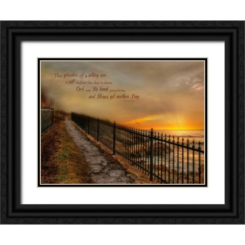 Gods Gift Black Ornate Wood Framed Art Print with Double Matting by Vieira, Robin-Lee